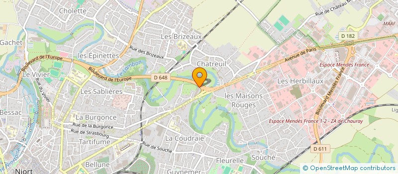 localisation de l'entreprise ETS MAX MUSIQUE à NIORT