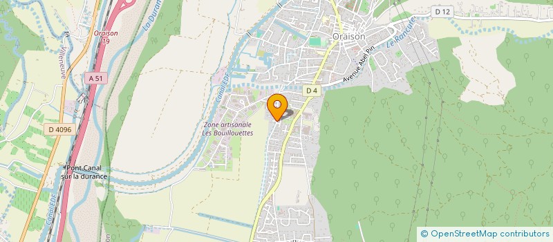 localisation de l'entreprise ETS MEDICO-SOCIAL PUBLIC COMMUNAL AUTONOME LES TILLEULS à ORAISON