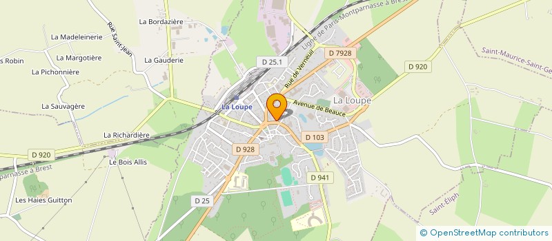 localisation de l'entreprise ETS MENAGER à LA LOUPE