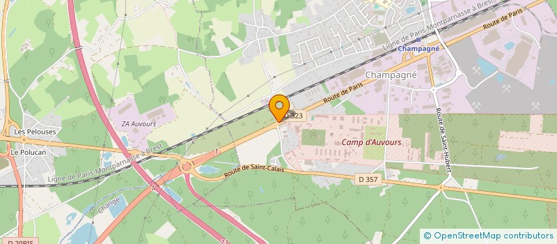 localisation de l'entreprise ETS MENANTEAU à SAINT-MARS-LA-BRIERE