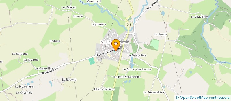 localisation de l'entreprise ETS MENARD à NUILLE-SUR-VICOIN