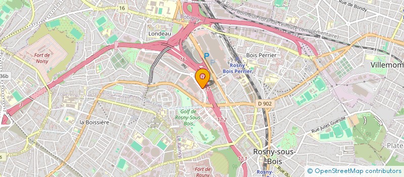 localisation de l'entreprise ETS MERCIER à ROSNY-SOUS-BOIS