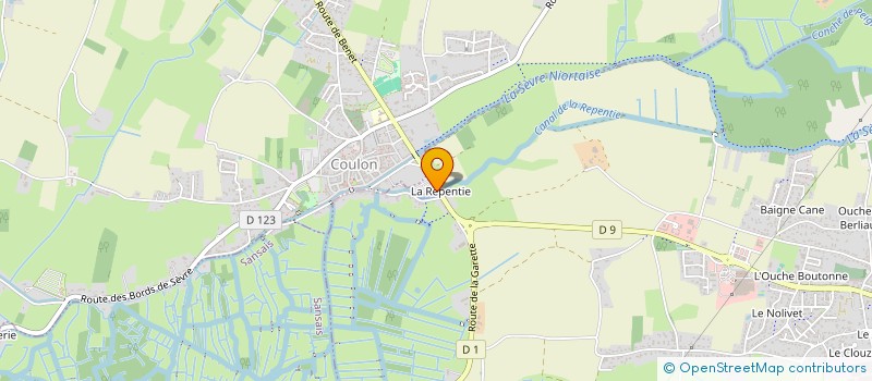 localisation de l'entreprise ETS MERCIER ET FILLES  MAGNE