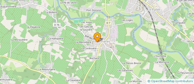 localisation de l'entreprise ETS MGM à MONNIERES