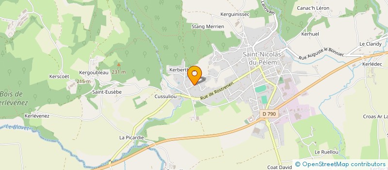 localisation de l'entreprise ETS MICHEL à SAINT-NICOLAS-DU-PELEM