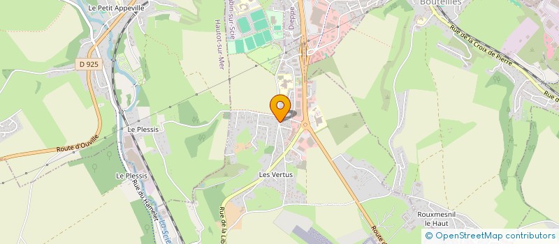 localisation de l'entreprise ETS MICHEL BRUNET à SAINT-AUBIN-SUR-SCIE