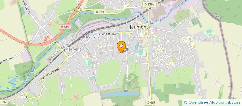 localisation de l'entreprise ETS MICHEL FROMENT à JEUMONT
