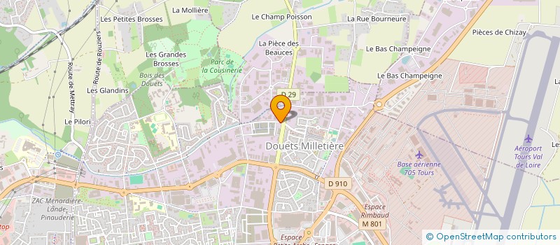 localisation de l'entreprise ETS MICHEL GUIBERT à TOURS