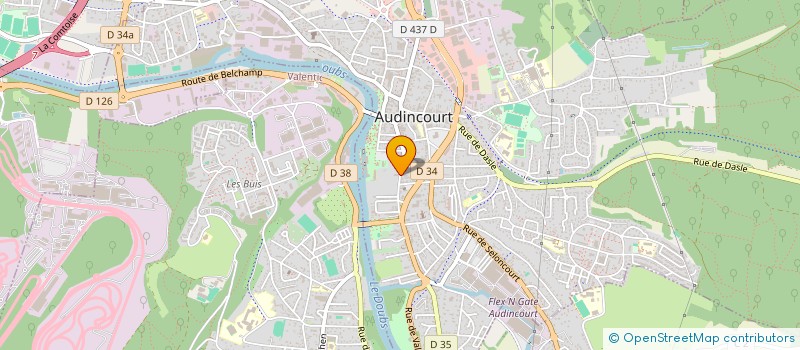 localisation de l'entreprise ETS MIGLIERINA-BELFILS à AUDINCOURT