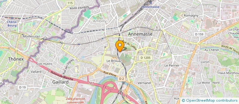 localisation de l'entreprise ETS MORANDI  ANNEMASSE