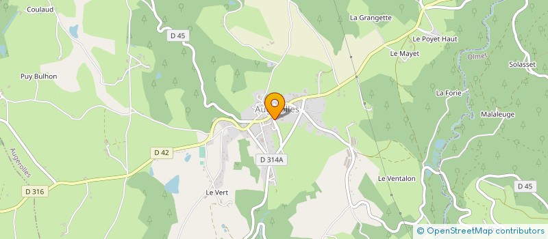 localisation de l'entreprise ETS MOREL à AUGEROLLES