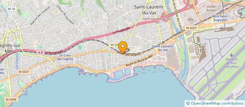 localisation de l'entreprise ETS MORGANE  SAINT-LAURENT-DU-VAR