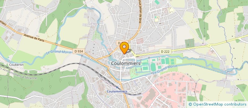 localisation de l'entreprise ETS MORIGNOT BOUVERET à COULOMMIERS