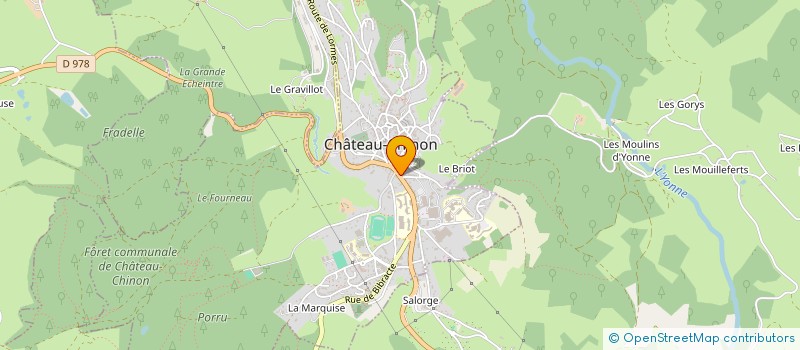 localisation de l'entreprise ETS MORIN à SAINT-PEREUSE