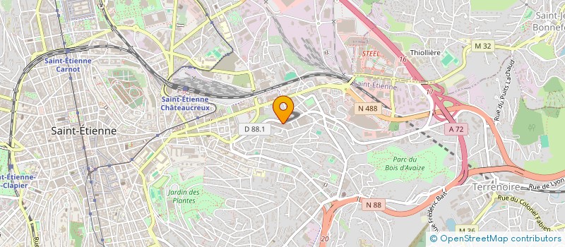 localisation de l'entreprise ETS MOULIN FRERES  SAINT-ETIENNE