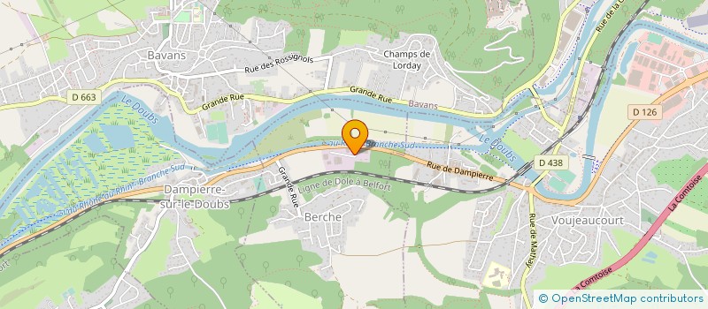 localisation de l'entreprise ETS MULLER à BERCHE
