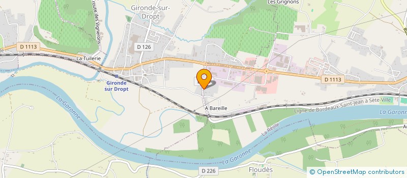 localisation de l'entreprise ETS MURIEL ET OLIVIER BOURG à GIRONDE-SUR-DROPT
