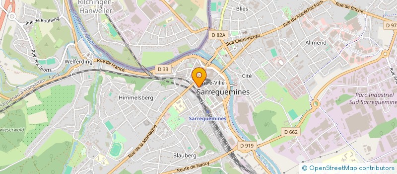 localisation de l'entreprise ETS N MARZOLFF SARL à SARREGUEMINES