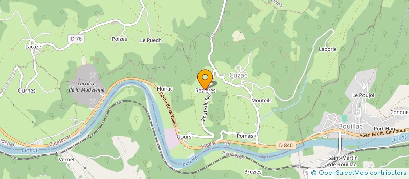 localisation de l'entreprise ETS NAJAC  CUZAC