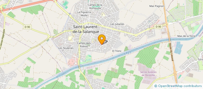 localisation de l'entreprise ETS NANTIER  SALLES