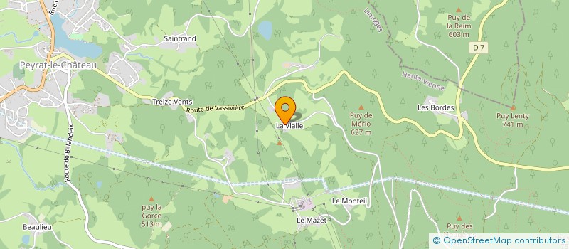 localisation de l'entreprise ETS NAVARRO  PEYRAT-LE-CHATEAU