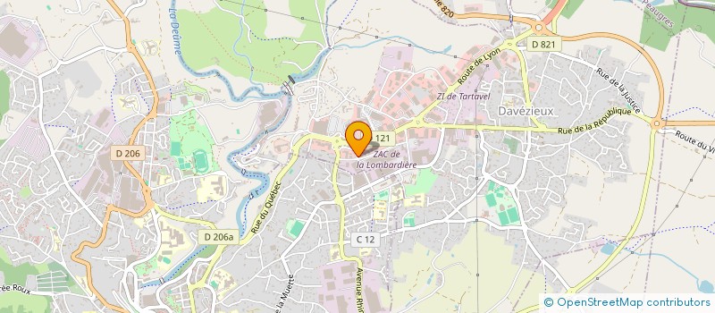 localisation de l'entreprise ETS NEVEU à DAVEZIEUX