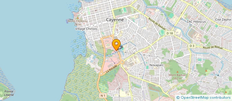localisation de l'entreprise ETS NG KONG CHOU ET FILS à CAYENNE