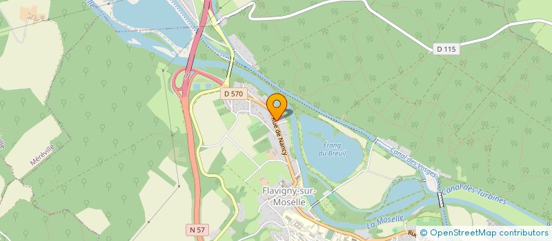 localisation de l'entreprise ETS NOISETTE  FLAVIGNY-SUR-MOSELLE