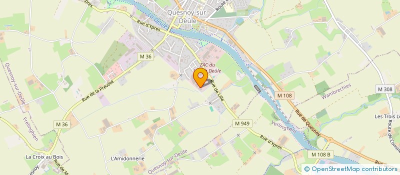 localisation de l'entreprise ETS NOTTEAU à QUESNOY-SUR-DEULE