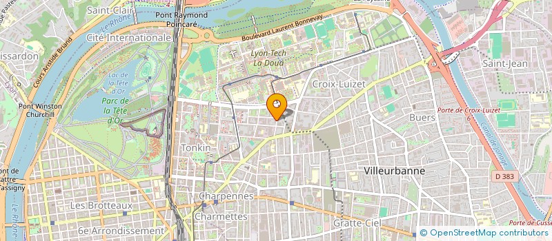 localisation de l'entreprise ETS NOVA MIROITERIE  VILLEURBANNE