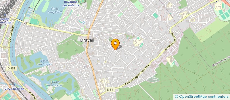 localisation de l'entreprise ETS ORCIARI à DRAVEIL