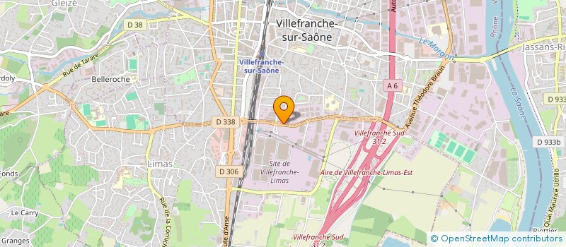 localisation de l'entreprise ETS OUTICOT INDUSTRIE SA à VILLEFRANCHE-SUR-SAONE