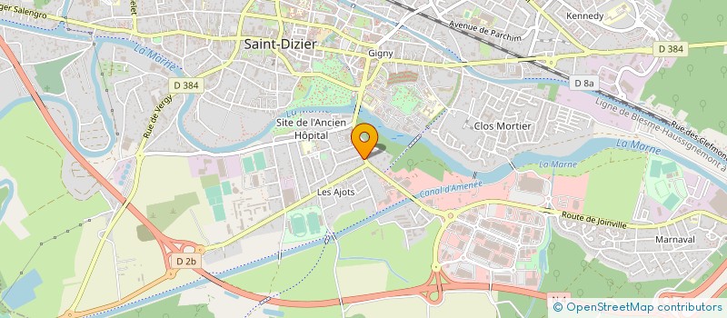 localisation de l'entreprise ETS P BAUDRY SA à SAINT-DIZIER