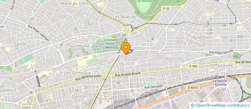 localisation de l'entreprise ETS P. EM. à LE HAVRE