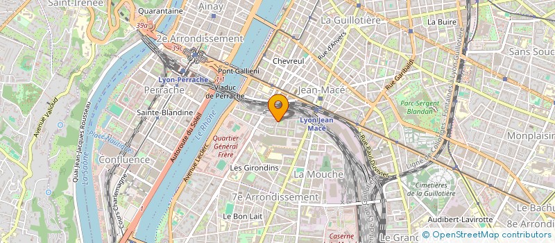 localisation de l'entreprise ETS P J T BOULONN DECOLLETEE  LYON
