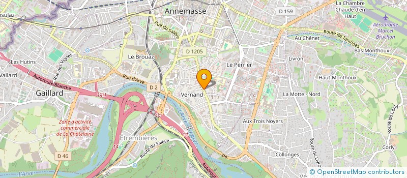 localisation de l'entreprise ETS P PACCORET à ANNEMASSE