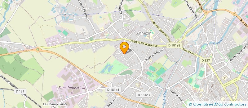 localisation de l'entreprise ETS PAGNIER à ANNEZIN