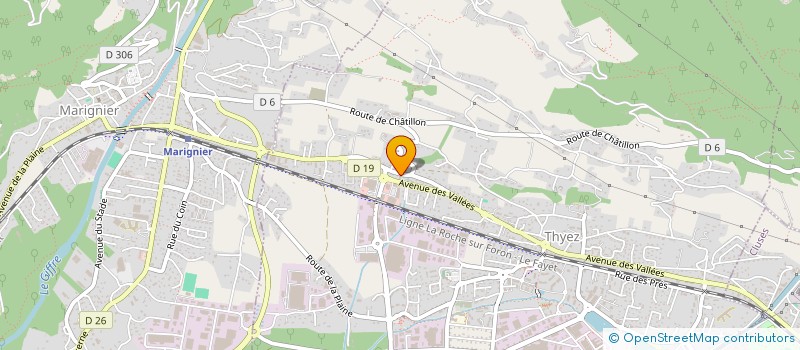 localisation de l'entreprise ETS PANIGHETTI ET FILS  THYEZ