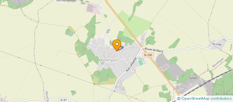 localisation de l'entreprise ETS. PAQUIER à MONTHYON