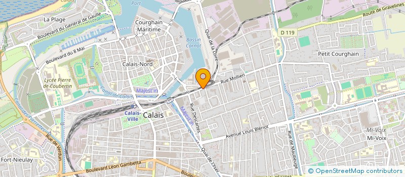 localisation de l'entreprise ETS PARISYS  CALAIS