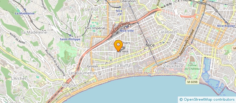 localisation de l'entreprise ETS PATRICE PAPA à NICE