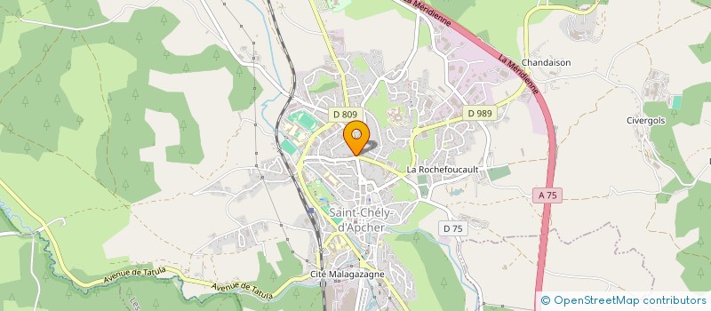 localisation de l'entreprise ETS PAULHAC  SAINT-CHELY-D'APCHER