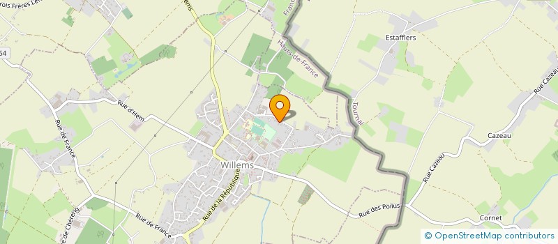 localisation de l'entreprise ETS PECOURT ET CIE à WILLEMS