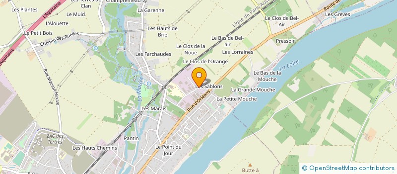 localisation de l'entreprise ETS PEIGNIN & JACQUET NOUVELLE SOCIETE à MEUNG-SUR-LOIRE