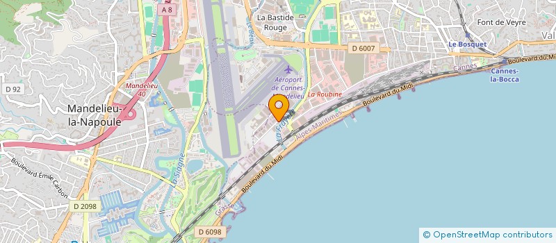 localisation de l'entreprise ETS PELISSERO à CANNES