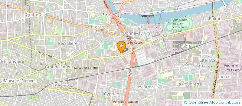 localisation de l'entreprise ETS PELLET à VILLEURBANNE