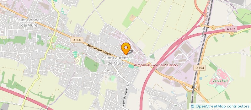 localisation de l'entreprise ETS PELLU  SAINT-LAURENT-DE-MURE