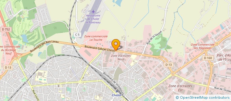 localisation de l'entreprise ETS PERIGOIS à CHOLET