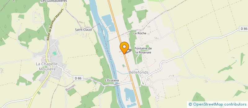 localisation de l'entreprise ETS PEROU à BELLEFONDS