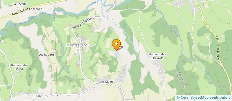 localisation de l'entreprise ETS PERRET-DOURDAN  MONTSEVEROUX